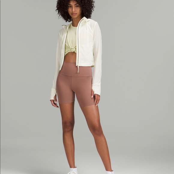 SOLD❗️BNWT❗️Lululemon Mesh Hooded Cropped Jacket in Lemon Sorbet Size 4 - Picture 2 of 7